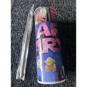 20 oz stainless steel tumbler with lid and straw